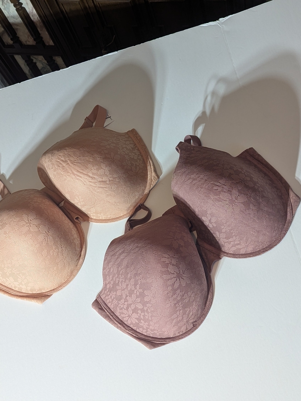 NWT Old Navy Lace Bra - Mauve & Nude Size 44G Lot of 2